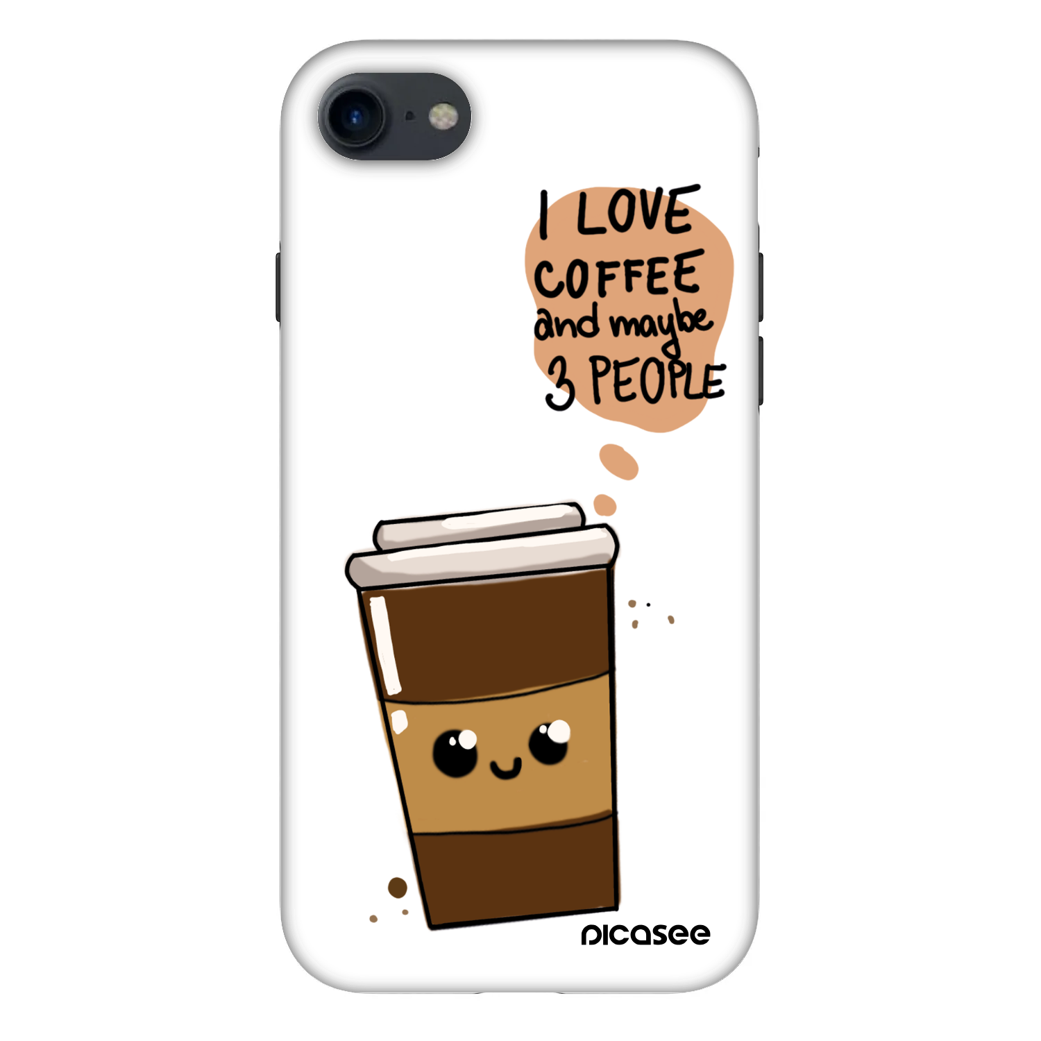 Picasee Fashion Case za Apple iPhone 7 - Cute coffee