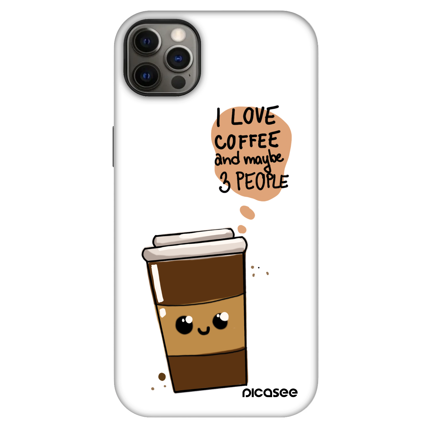 Picasee Fashion Case MagSafe za Apple iPhone 12 Pro Max - Cute coffee