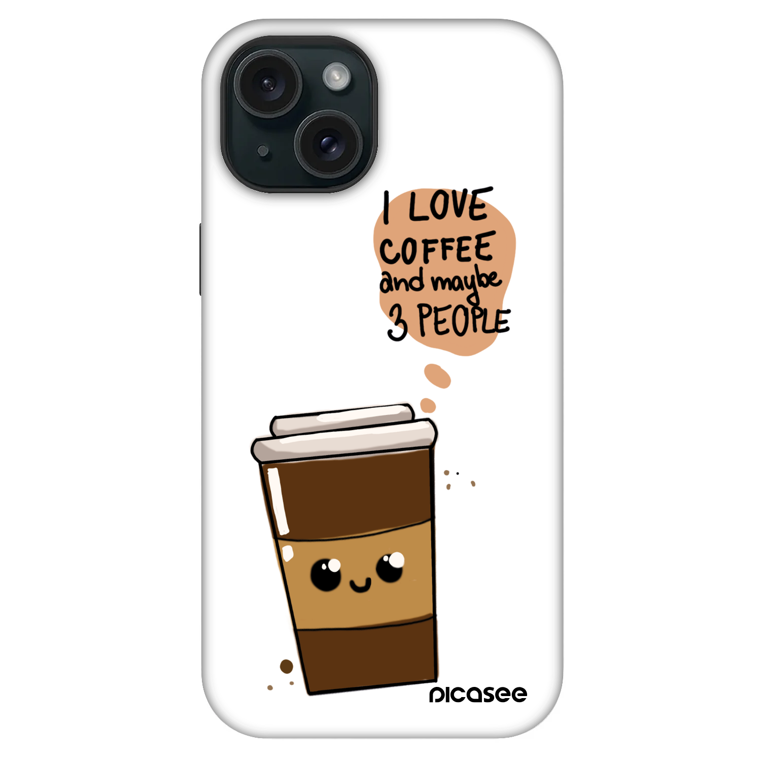 Picasee Fashion Case MagSafe za Apple iPhone 15 - Cute coffee