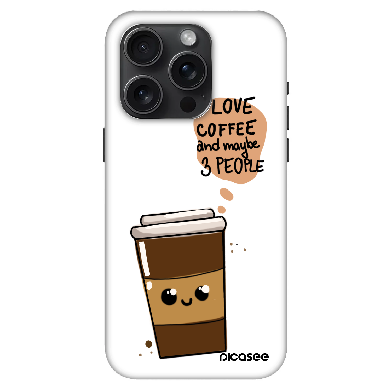 Picasee Fashion Case MagSafe za Apple iPhone 15 Pro - Cute coffee