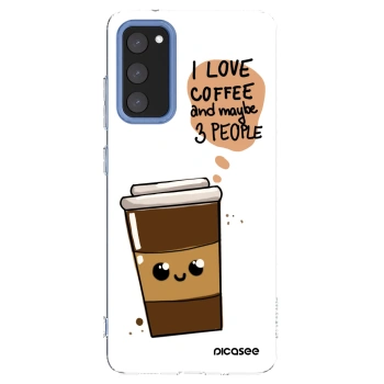 Picasee silikonska prozirna maskica za Samsung Galaxy S20 FE - Cute coffee