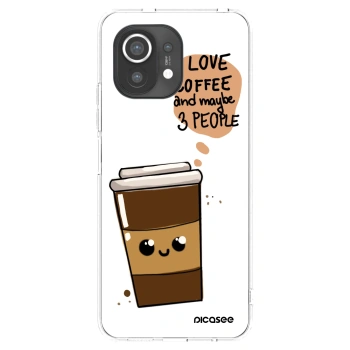 Picasee silikonska prozirna maskica za Xiaomi Mi 11 - Cute coffee