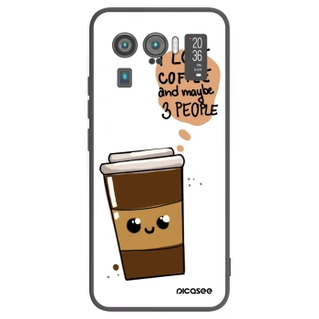 Picasee crna silikonska maskica za Xiaomi Mi 11 Ultra - Cute coffee