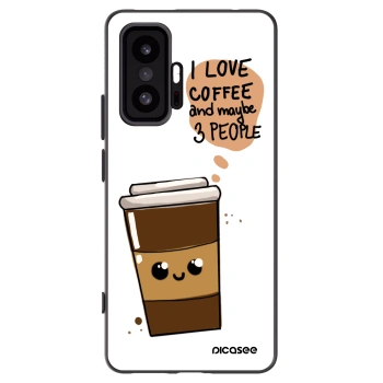 Picasee crna silikonska maskica za Xiaomi 11T Pro - Cute coffee