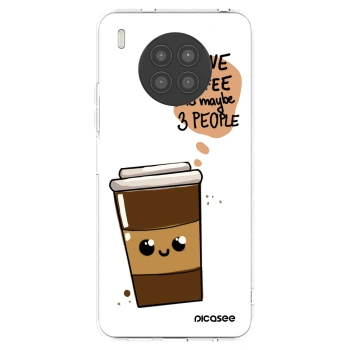Picasee silikonska prozirna maskica za Huawei Nova 8i - Cute coffee