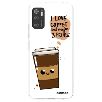 Picasee silikonska prozirna maskica za Xiaomi Poco M3 Pro 5G - Cute coffee