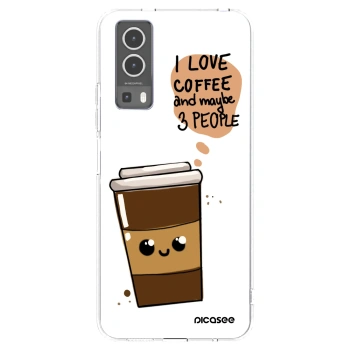 Picasee silikonska prozirna maskica za Vivo Y72 5G - Cute coffee