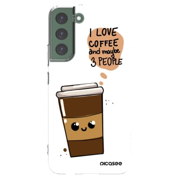 Picasee silikonska prozirna maskica za Samsung Galaxy S22+ 5G - Cute coffee