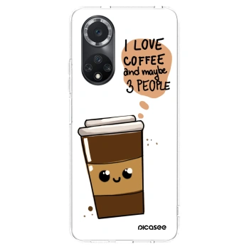 Picasee silikonska prozirna maskica za Huawei Nova 9 SE - Cute coffee