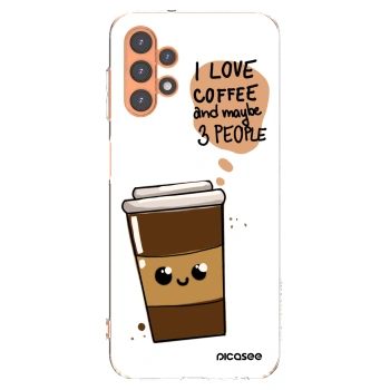 Picasee silikonska prozirna maskica za Samsung Galaxy A13 4G A135 - Cute coffee