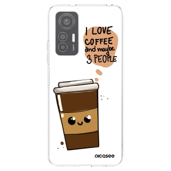 Picasee silikonska prozirna maskica za Xiaomi 12 Lite - Cute coffee