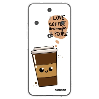Picasee silikonska prozirna maskica za Honor Magic5 Lite 5G - Cute coffee