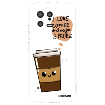 Picasee silikonska prozirna maskica za Xiaomi 13 - Cute coffee