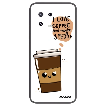 Picasee crna silikonska maskica za Xiaomi 13 Pro - Cute coffee