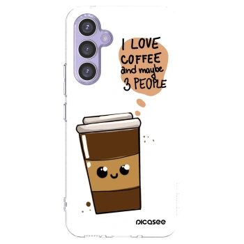 Picasee silikonska prozirna maskica za Samsung Galaxy A54 5G A546B - Cute coffee