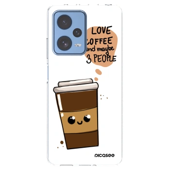 Picasee silikonska prozirna maskica za Xiaomi Redmi Note 12 Pro 5G - Cute coffee