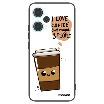 Picasee crna silikonska maskica za Xiaomi Poco F5 - Cute coffee