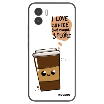 Picasee crna silikonska maskica za Xiaomi Redmi A2 - Cute coffee