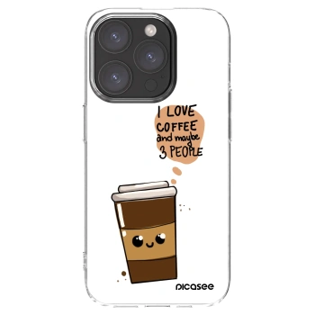 Picasee silikonska prozirna maskica za Apple iPhone 15 Pro - Cute coffee