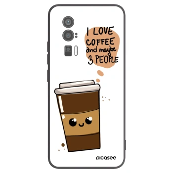 Picasee crna silikonska maskica za Xiaomi Poco F5 Pro 5G - Cute coffee