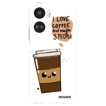 Picasee silikonska prozirna maskica za Honor 90 Lite 5G - Cute coffee