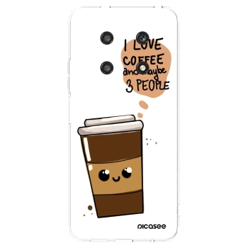 Picasee silikonska prozirna maskica za Honor Magic4 Lite 5G - Cute coffee