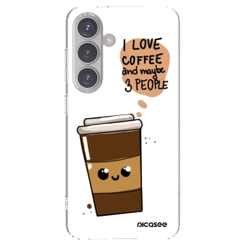 Picasee silikonska prozirna maskica za Samsung Galaxy S24 S921B 5G - Cute coffee