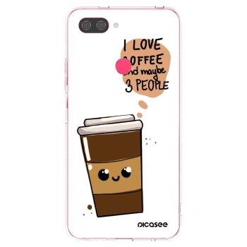 Picasee silikonska prozirna maskica za Xiaomi Mi 8 Lite - Cute coffee