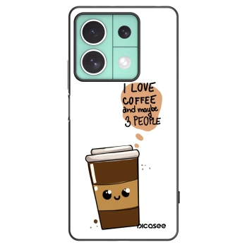 Picasee crna silikonska maskica za Xiaomi Redmi Note 13 5G - Cute coffee