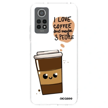 Picasee silikonska prozirna maskica za Xiaomi Redmi Note 12 Pro 4G - Cute coffee