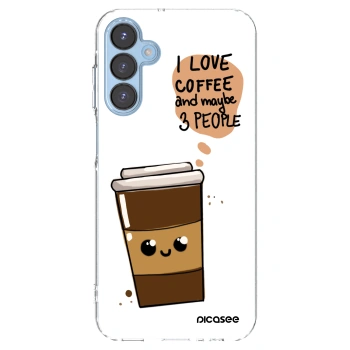Picasee silikonska prozirna maskica za Samsung Galaxy A15 A156B 5G - Cute coffee
