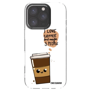 Picasee silikonska prozirna maskica za Apple iPhone 16 Pro - Cute coffee