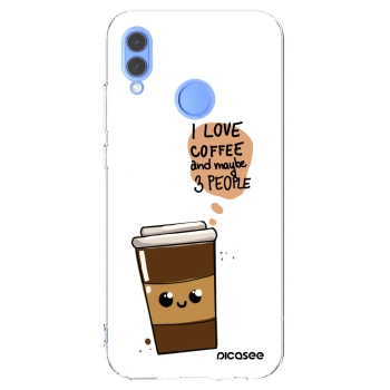 Picasee silikonska prozirna maskica za Honor 10 Lite - Cute coffee