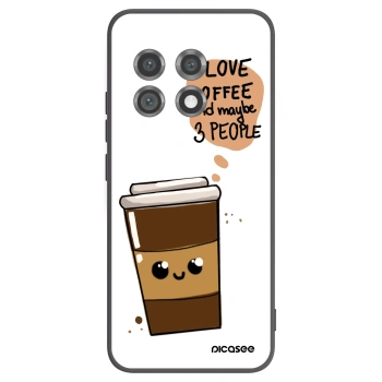 Picasee crna silikonska maskica za OnePlus 11 5G - Cute coffee
