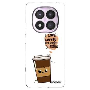Picasee silikonska prozirna maskica za Xiaomi Redmi Note 14 Pro 5G - Cute coffee
