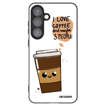 Picasee crna silikonska maskica za Samsung Galaxy S25+ 5G - Cute coffee