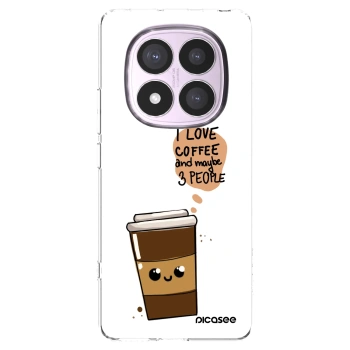 Picasee silikonska prozirna maskica za Xiaomi Redmi Note 14 Pro 4G - Cute coffee