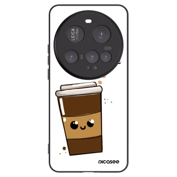 Picasee crna silikonska maskica za Xiaomi 15 Ultra - Cute coffee
