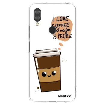 Picasee silikonska prozirna maskica za Xiaomi Redmi 7 - Cute coffee