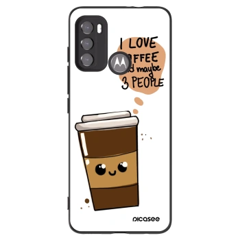 Picasee crna silikonska maskica za Motorola Edge 60 5G - Cute coffee
