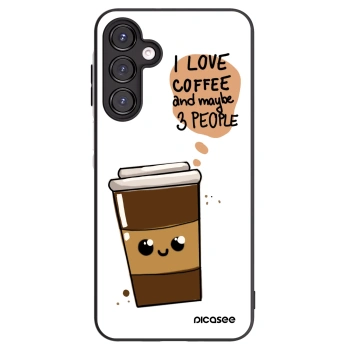 Picasee crna silikonska maskica za Samsung Galaxy A16 4G - Cute coffee
