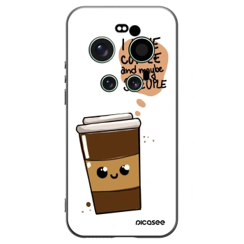 Picasee crna silikonska maskica za Xiaomi 17 Ultra - Cute coffee