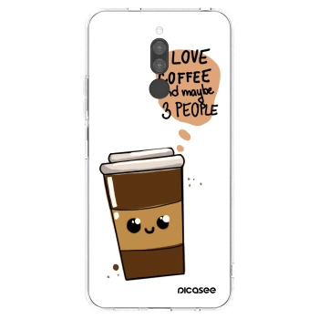 Picasee silikonska prozirna maskica za Xiaomi Redmi 8 - Cute coffee