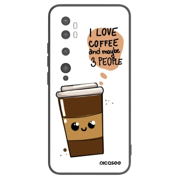 Picasee crna silikonska maskica za Xiaomi Mi Note 10 (Pro) - Cute coffee