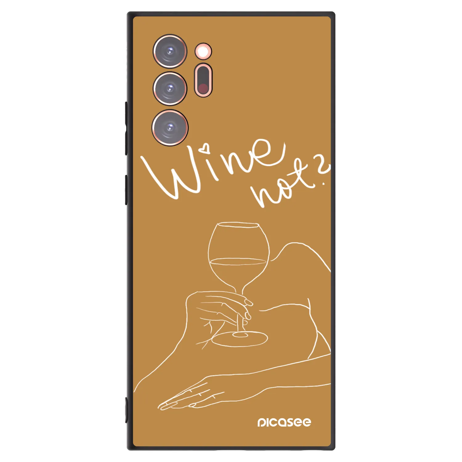Picasee crna silikonska maskica za Samsung Galaxy Note 20 Ultra - Wine not