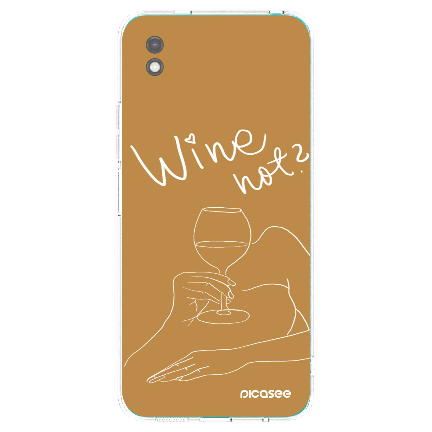 Picasee crna silikonska maskica za Xiaomi Redmi 9A - Wine not