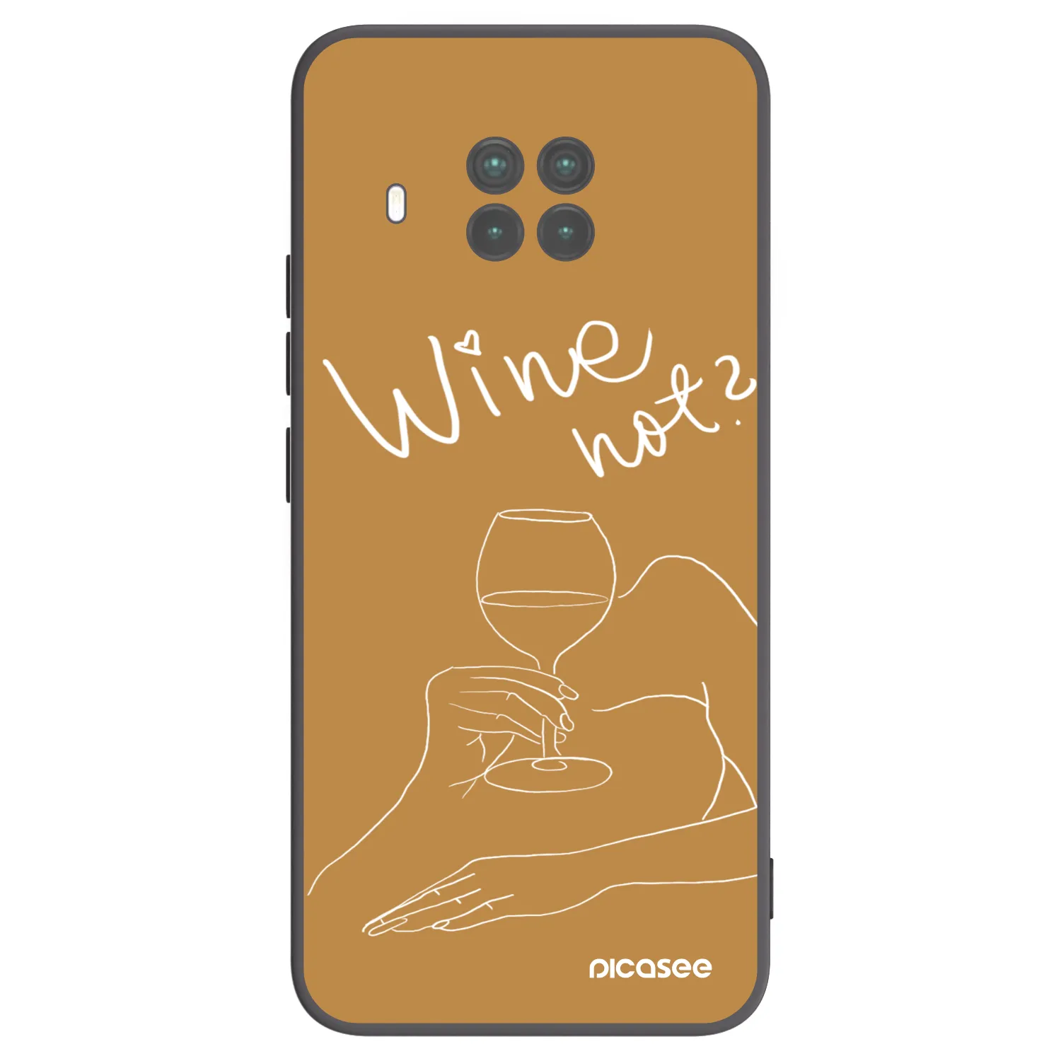 Picasee crna silikonska maskica za Xiaomi Mi 10T Lite - Wine not