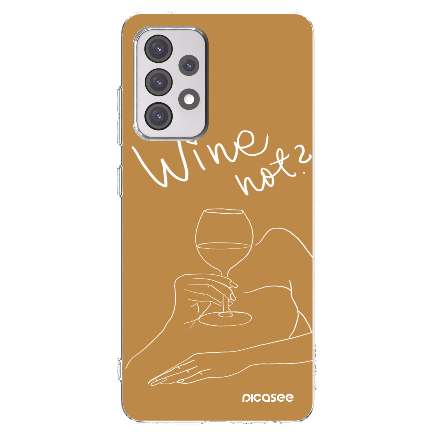 Picasee silikonska prozirna maskica za Samsung Galaxy A52 5G A525F - Wine not