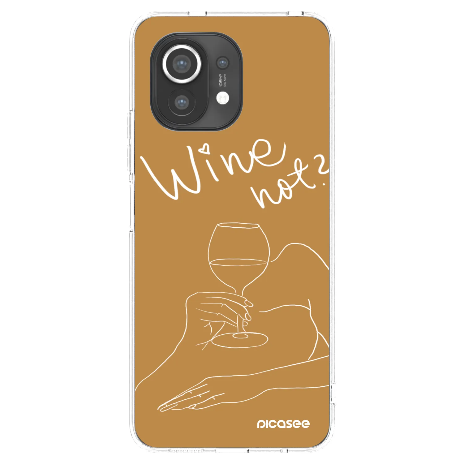 Picasee silikonska prozirna maskica za Xiaomi Mi 11 - Wine not