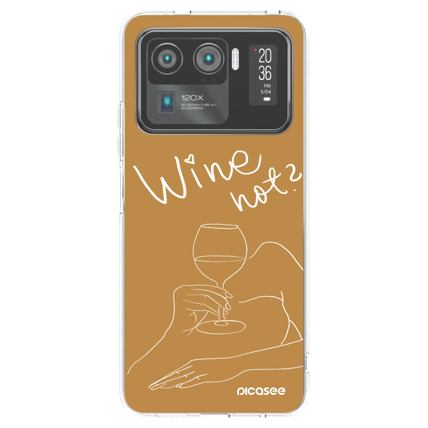 Picasee silikonska prozirna maskica za Xiaomi Mi 11 Ultra - Wine not